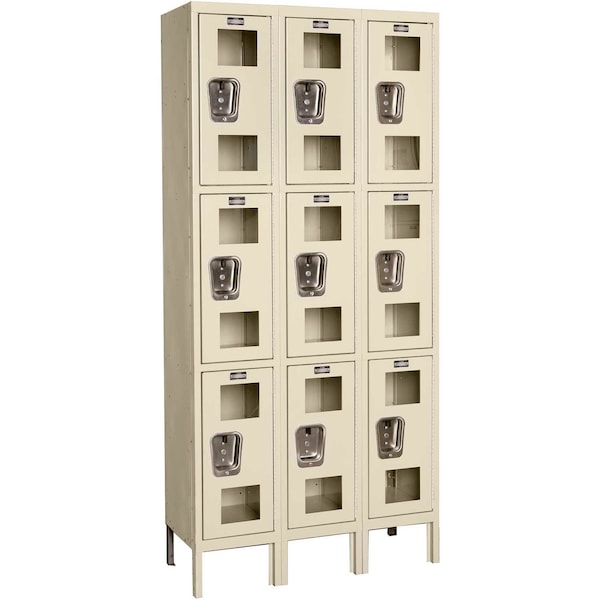 36 in W, 12 D, 78 in H, Tan